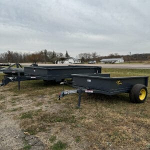 High-quality black utility trailers with durable construction for versatile hauling needs.