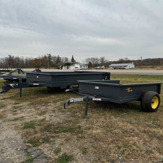 High-quality black utility trailers with durable construction for versatile hauling needs.